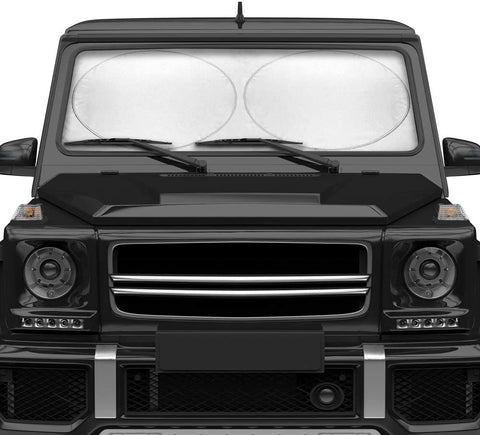 Jumbo Pro Foldable Pop Up Auto Windshield Sunshade - Keeps Your Car SUV Truck Interior Cool - UV Block, 64 x 34 Inches