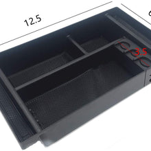 EVTIME for 2019 Chevy Silverado 1500 Accessories GMC Sierra 1500 Center Console Organizer Tray - Also for 2020 Chevy Silverado/GMC Sierra 1500/2500 HD/3500 HD -Full Center Console Only