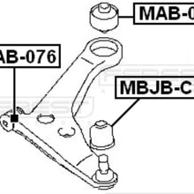 FEBEST MAB-056 Front Arm Bushing