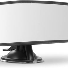 PME Rear View Mirror, Universal Car Truck Mirror Interior Rear View Mirror Suction Cup Rearview Mirror… (Plain Mirror, Width 21.5cm/8.5in)