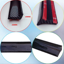 COOL·CAR 4.9ft (150cm) Universal Black Carbon Fiber Trunk Spoiler Lip Kit Car Rear Spoiler Exterior Rear Spoiler Kit Universal Fits for Most Cars Punch-Free Installation (Carbon Black long150cm)