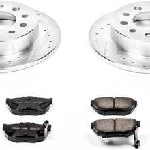 Power Stop K170 Rear Brake Kit with Drilled/Slotted Brake Rotors and Z23 Evolution Ceramic Brake Pads