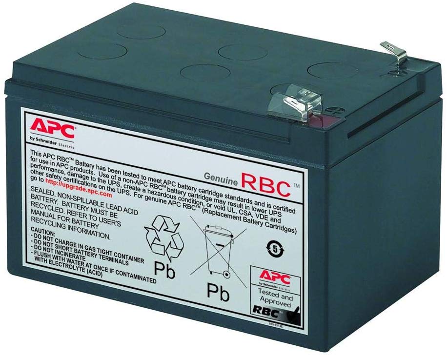APC UPS Battery Replacement for APC Back-UPS Models SC620, SU620NET (RBC4)