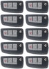 OCPTY 10X Uncut Keyless Entry Remote Control Key Fob Transmitter Replacement fit for 14-18  Nissan Rogue ADP12548301S