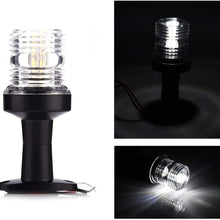 MHSZZAO 12V DC LED Fixed Mount All-Round Navigation Marine Boat Yacht Stern Anchor LED Navigation Light All Round 360°White Light
