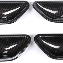 Carbon Fiber ABS Plastic Interior Door Handle Bowl Cover Trim For BMW 3 4 Series f30 f32 f35 316i 318i 320li 2013-2018