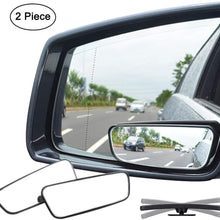 Ampper Rectangle Blind Spot Mirror, 360 Degree HD Glass and ABS Housing Convex Wide Angle Rearview Mirror for Universal Car Fit (Pack of 2)
