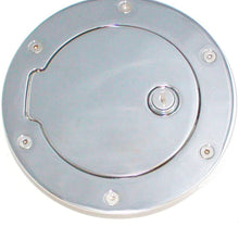 AMI 6047PL Race Style Billet Fuel Door 6 1/2'' Ring O.D. 4 1/2'' Door O.D.-Polished locking, 1 Pack