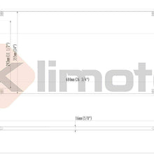 Klimoto Radiator | fits Chevrolet Cobalt Pontiac G4 G5 Pursuit Saturn Ion 2.0L 2.2L 2.4L L4 | Replaces GM3010473 GM3010489 52381630 52482167
