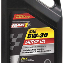 Synthetic Blend Engine Oil, 5 qt. Bottle, SAE Grade: 5W-30, Amber- Pack of 5