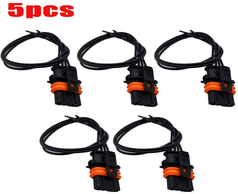 ALLMOST 5pcs set Electrical Connector of Ignition Coil UF341 Compatible with Volvo 5 Cyl plug