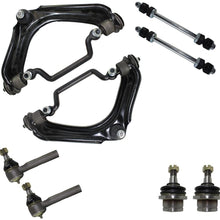 Detroit Axle - New 8-Piece Front Suspension Kit - 2 Upper Control Arms w/Ball Joints, 2 Lower Ball Joints, 2 Front Sway Bar End Links, and 2 Outer Tie Rod Ends- fits 4-Door Models ONLY