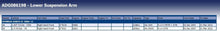 Blue Print ADG086198 Control Arm with bushing and joint, pack of one