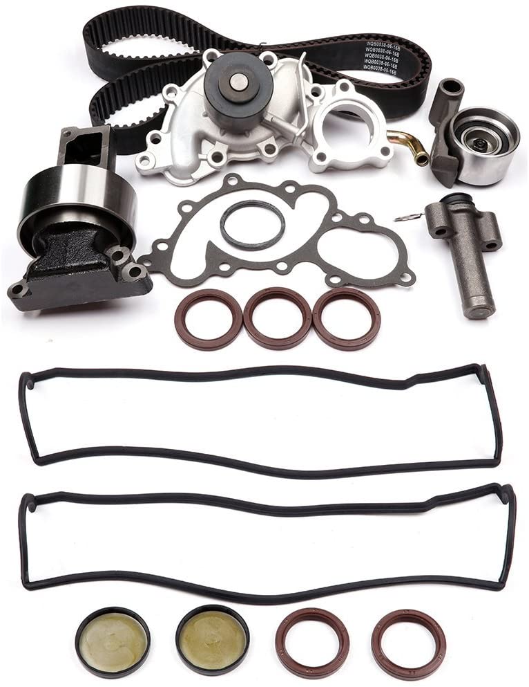 SCITOO Timing Belt Water Pump Kit and Valve Cover Gasket Fits 1993-1995 Toyota 4Runner Pickup T100 3.0L 2958CC V6 SOHC 12V 3VZE