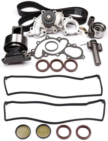 SCITOO Timing Belt Water Pump Kit and Valve Cover Gasket Fits 1993-1995 Toyota 4Runner Pickup T100 3.0L 2958CC V6 SOHC 12V 3VZE