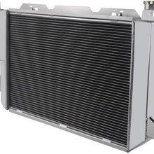 OzCoolingParts 3 Row All Aluminum Radiator + 2 x 12" Fan w/Shroud Kit for 1985-1997 86 87 88 89 90 91 92 93 94 95 96 Ford F-150 F-250 F-350 Bronco V8