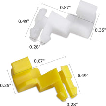 HERCOO Tailgate Handle Door Lock Rod Clips Left Right Driver Passenger Side Yellow White 5mm Rod Size for 69293-12030 69293-12040 Compatible with Toyota Tundra Camry Celica Corolla Echo Highlander