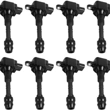 8 Packs Replace 22448-7S015 C1483 5C1482 UF510 Ignition Coils Compatible with Nissan 2005-2007 Armada 2004 Pathfinder 2004-2007 Titan 2004-2007 Infiniti Qx56 5.6L V8 (Replace UF510)