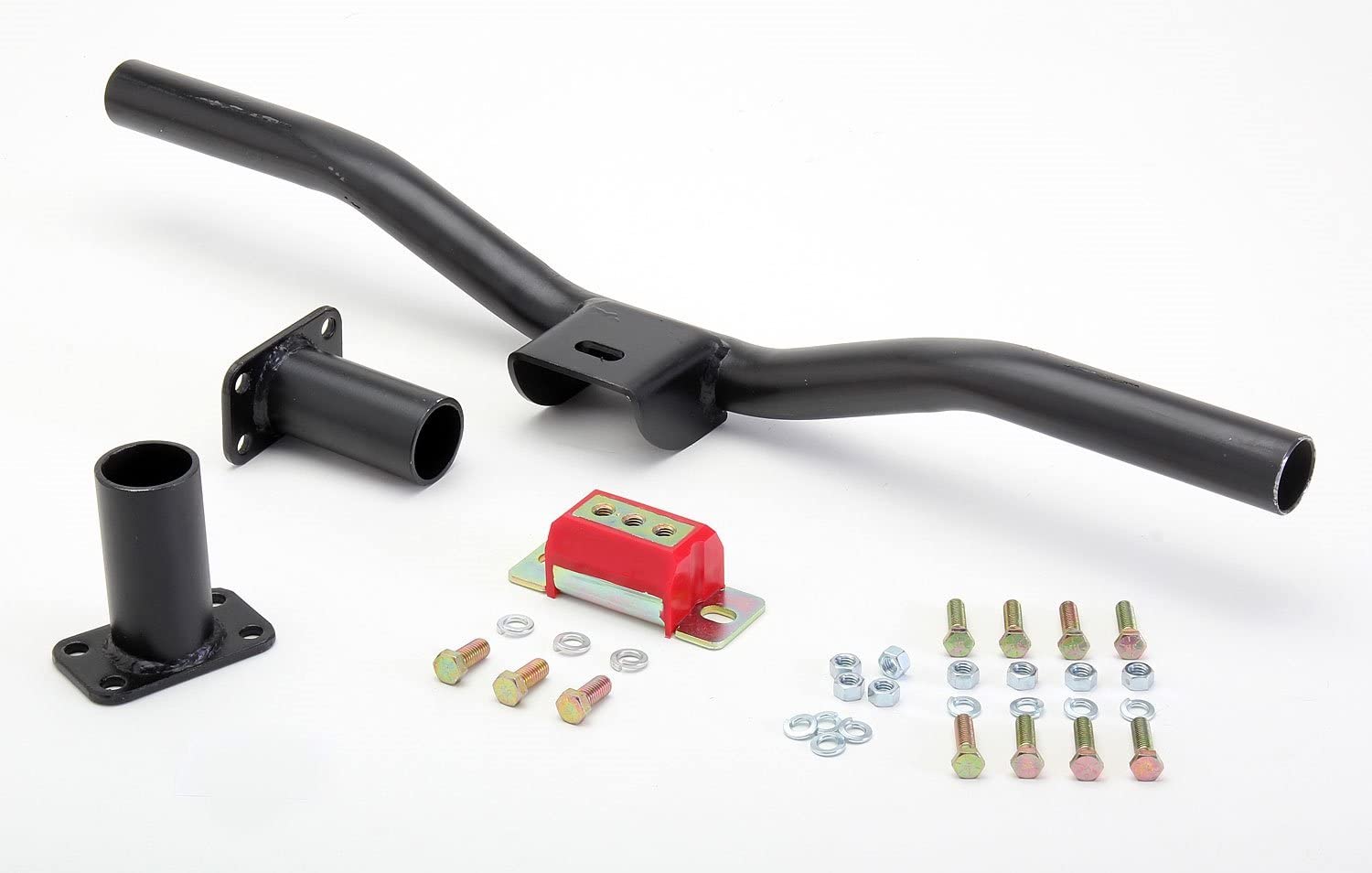 Trans-Dapt Performance 6549 Transmission Crossmember Kit Universal Supports 700R4/4L60E/T56 Trans. Fits 26-36 in. Framerail Width 3 in. Drop Distance Polyurethane Pads Transmission Crossmember Kit