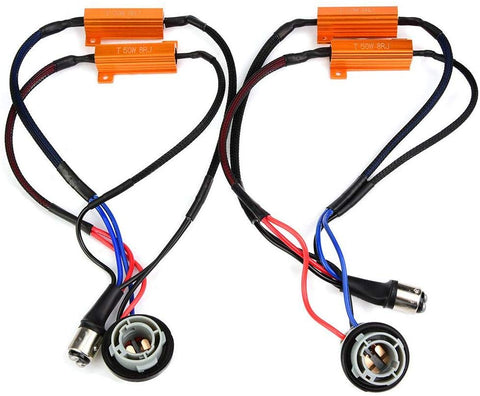 Suuonee Load Resistor, 2Pcs 50W 12V Light Bulb Resistor Flashing Error Canceler Load Resistor For 1157 Bulb