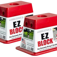 Andersen Hitches EZ Block (Rectangle Jack Block Works with Scissor Jacks, Post Jacks, Pad Jacks) - 4-Pack