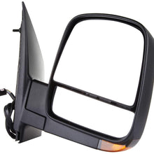 Ineedup Side Mirror Side View Mirror Fit for 2008-2012 Honda Accord Sedan Power Adjusting Stainless Mounting Manual-Folding GM1321397 15227416
