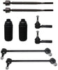 Detroit Axle - New Complete 8pc Front Suspension Kit For Chevy Equinox Torrent - All (4) Inner & Outer Tie Rod, Both (2) Front Sway Bar End Links, 2 Rack & Pinion Tie Rod Boots