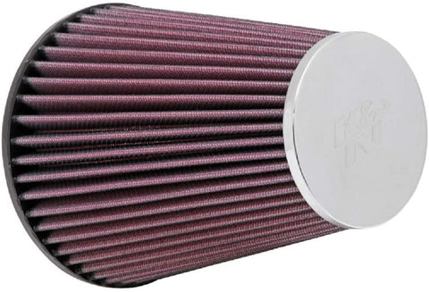 K&N Universal Clamp-On Air Filter: High Performance, Premium, Replacement Engine Filter: Flange Diameter: 3.375 In, Filter Height: 6.9375 In, Flange Length: 0.75 In, Shape: Round Tapered, RC-8150