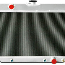 OzCoolingParts 63-68 Chevy Radiator, 4 Row Core Full Aluminum Radiator for 1963-1968 64 65 66 67 Chevy Bel-Air/Impala/Chevelle/EL Camino/Biscayne/Cappice and Many GM Cars