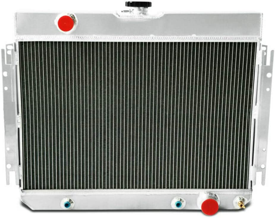 OzCoolingParts New 63-68 Chevy Series Radiator, 3 Row Core Full Aluminum Radiator for 1963-1968 64 65 66 67 Chevy Bel-Air/Impala/Chevelle/EL Camino/Biscayne/Caprice and Many GM Cars (3 Row) (3 Row)