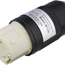 ABN L5-50R Connector – 50 Amp Twist Lock Inlet, Locking Power Cord Connector, Locking Power Inlet Plug, 50A 125/250V