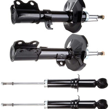 TUPARTS 4x Front Rear 334450 72114 334451 72115 344612 71373 Struts Shocks Absorbers Fit for 2003-2008 Toyota Corolla
