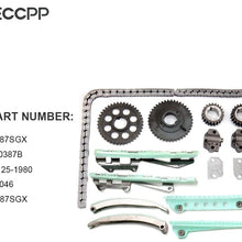 ECCPP Timing Chain Kit fits for 1997-2004 ford Crown Victoria E-150 E-250 Club Econoline 4.6L 9-0387SGX