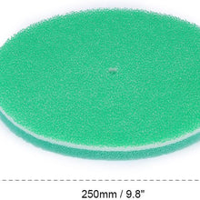 Round Shape Mushroom Head Air Filter Replacement Sponge 3 Layers 20×250mm (Green)
