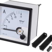 uxcell AC 0-40A Analog Panel Ammeter Gauge Ampere Current Meter SJ-72 1.5% Tolerance