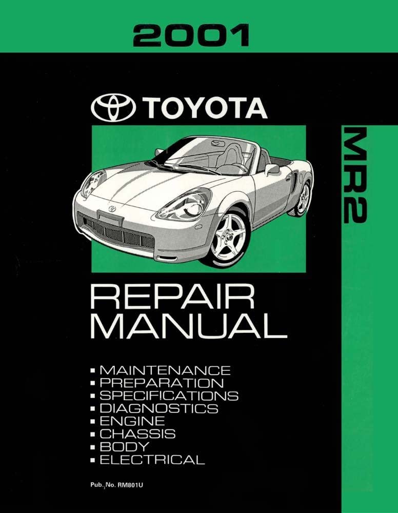 bishko automotive literature 2001 Toyota MR-2 Shop Service Repair Manual Book Engine Drivetrain OEM