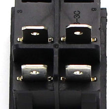 iJDMTOY (1) Dual On/Off Snap-In Rectangle Rocket Dashboard Switch For Car Truck SUV ATV (2-PIN SPST 16A/250V)