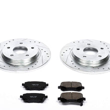 Power Stop K4569 Rear Brake Kit with Drilled/Slotted Brake Rotors and Z23 Evolution Ceramic Brake Pads