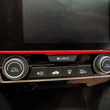 Screen Red Trim Sticker Interior Decoration Strip Car Styling Accessories For Honda 10th Gen Civic 2016 2017 2018 2019 2020