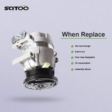 SCITOO A/C Compressor Compatible with 2002-2003 for Chevrolet Impala 3.4L 1996-2003 for Chevrolet Monte Carlo 3.4L