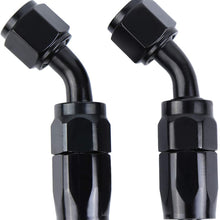 Honhill Fuel Line Hose Kit for Coolant Hose and Oil Hose Repair Projects, 10FT Fuel Line with 6AN Hose End Adapters and Hose Separator Clamps