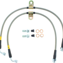 StopTech 950.45005 Stainless Steel Braided Brake Hose Kit Front Stainless Steel Braided Brake Hose Kit