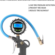 Digital Tire Pressure Gauge, Digital Tire Inflator with Pressure Gauge for Car Auto Motorcycle Bike Truck