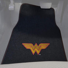 BDK 4 Piece Wonder Woman Super Hero Carpet Floor Mats - Warner Brothers DC Comics Licensed Full Mat Set for Car Truck SUV - All Weather Protection