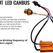 KOOMTOOM Canbus Decoder 7443 Anti Flicker Harness Load Resistor Turning Signal Light Brake Light Backup Lamp Car Led Flickering Warning Error Canceller Decoder