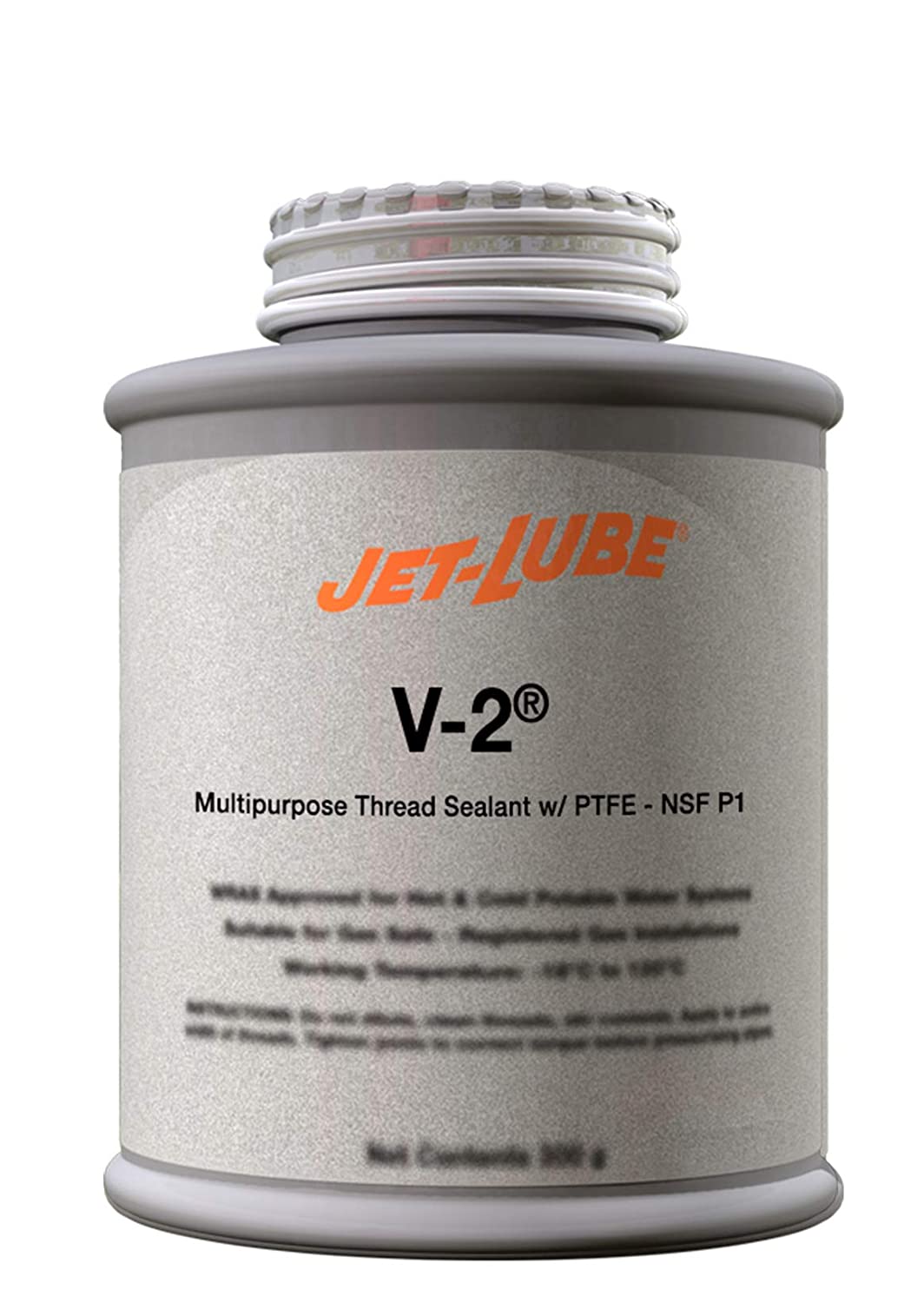 Jet-Lube V-2 - Multipurpose | Thread Sealant | Contaisn PTFE | Military Grade | Food Grade | Automotive Applications | Eco-Certified | Water-resistant | 1 Lb.