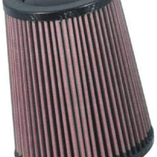 K&N Universal Air Filter - Carbon Fiber Top: High Performance, Premium, Replacement Filter: Flange Diameter: 4.25 In, Filter Height: 6.75 In, Flange Length: 0.625 In, Shape: Round, RP-5167