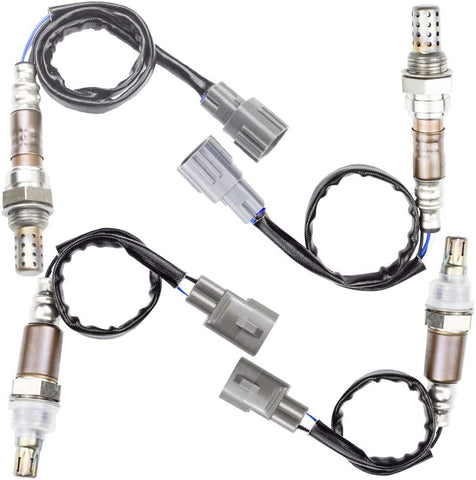 higherbro 4x Oxygen O2 sensor 1 & 2 for 2007-2009 Toyota Tundra 2008-2009 Sequoia Upper Lower Upstream + Downstream