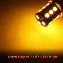 Yorkim Super Bright 3157 LED Light Bulbs Amber, 3056 3156 3156A 3057 4057 3157 4157 T25 LED Bulbs for Brake Lights, Backup Reverse Lights， Reverse Tail Lights - Pack of 10