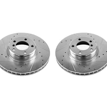 Power Stop EBR1402XPR Front Evolution Drilled and Slotted Rotor Pair